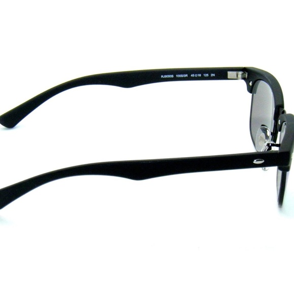 Ray Ban Kids Sunglasses RJ9050S 100S3R Matte Black Green Mirror JR 9050 - Picture 4 of 4